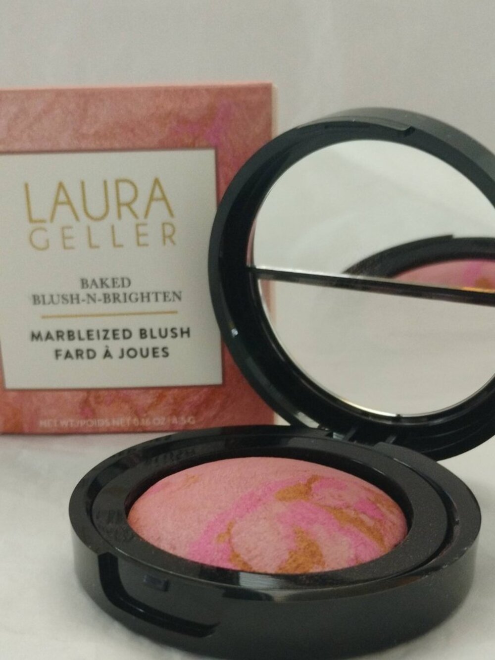 Laura Geller Baked Blush-N-Brighten 'Pink Buttercream' Full Size-NWT